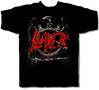 slayer cd lgo black eagle official shirt xxl 2x new