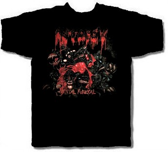 AUTOPSY cd cvr MENTAL FUNERAL Official SHIRT LRG New out of print 