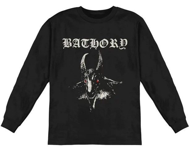 【White Goat Sleeve】Bathory / Bathory BATHORY cd cv WHITE GOAT Official LONG SLEEVE SHIRT 2XL New blood